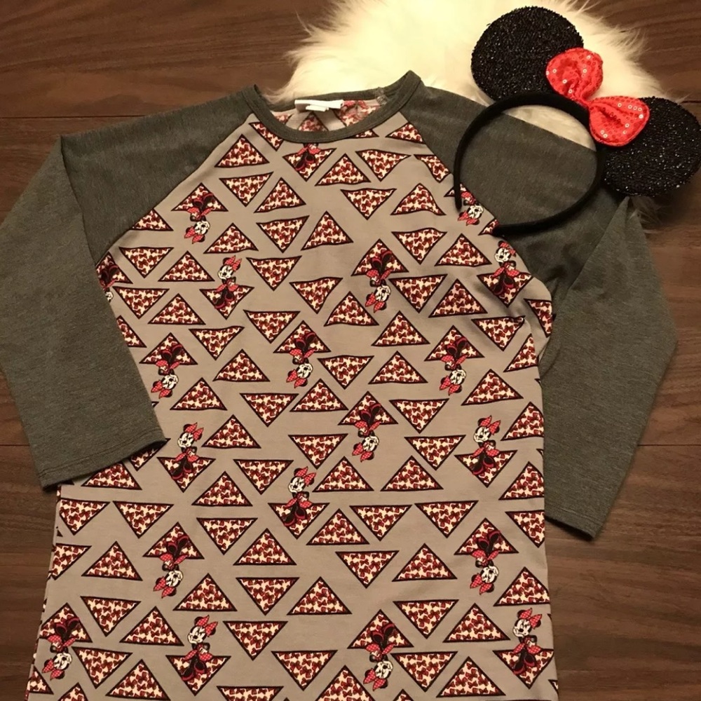 LULAROE ‘Randy’ 3/4 Sleeve Disney Minnie Mouse XXS - Picture 1 of 7